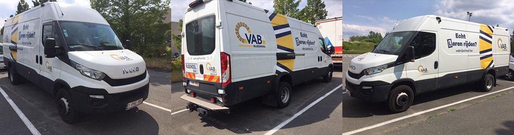 VAB-Rijschool bestelwagen